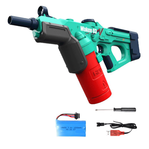 تفنگ اسباب بازی آب پاش شارژی سبز-آبی Electric Water Gun WAKEN 03_اسباب بازی